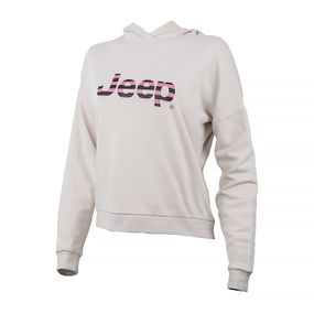 Толстовка JEEP HOODED CROPPED SWEATSHIRT Striped Print