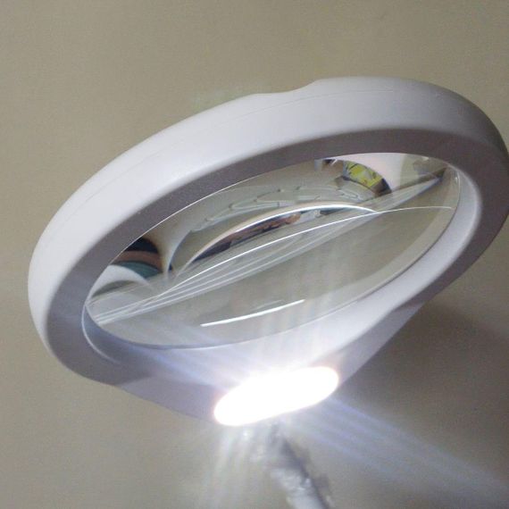 Лупа з підсвічуванням на прищіпці 8LED - діаметр лінзи 108 мм | Зображення 5