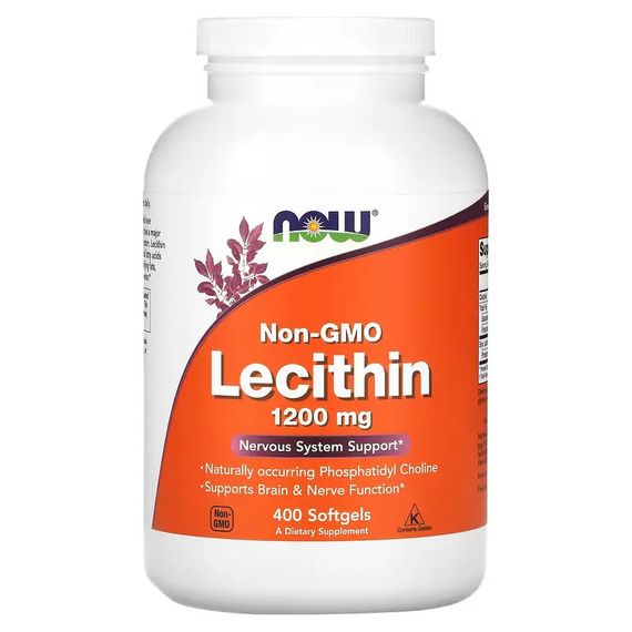 Лецитин NOW Non-GMO Lecithin 1200 mg 400 Softgels