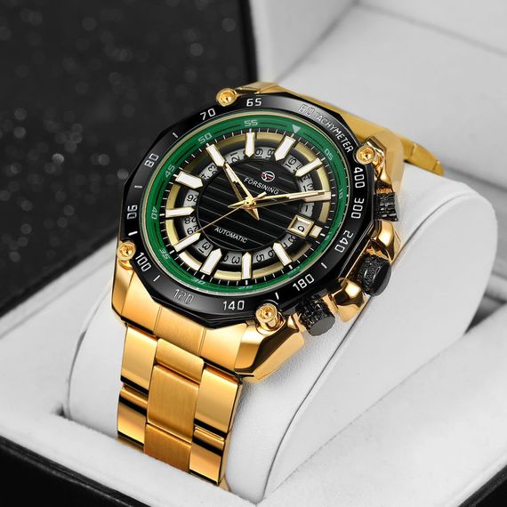 Forsining 8279 Gold-Black-Green | Зображення 1