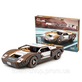 Деревянный 3D конструктор Fast car Gt Puz-26916, 164 детали