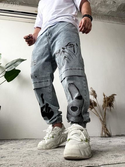 Джинси дтф - світло-сірий - 73-018 | Зображення 1