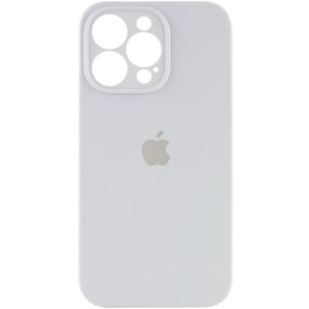 Чехол Silicone Case Full Camera Protective (AA) для Apple iPhone 14 Pro (6.1") Белый / White