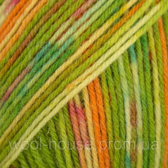 Шкарпеткова пряжа Drops Fabel - Print, 151 guacamole | Зображення 1