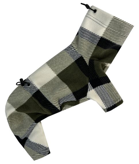 Костюм флiс картатий оливка D-205 | Зображення 1