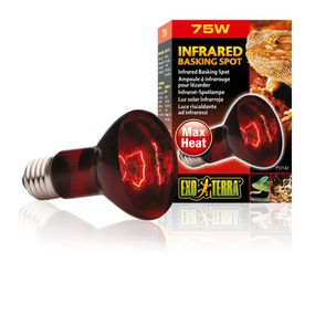 Лампа тераріумна ExoTerra Infared basking spot для тераріумних тварин інфрачервона обігріваюча R20/75 Вт