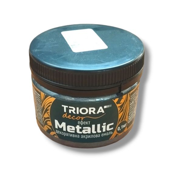 Декоративна акрилова емаль ТМ «ТRІОRА» 0,1 КГ 923 Графіт