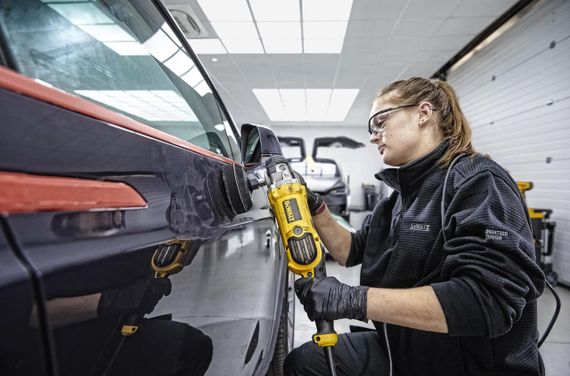 Полірувальна мережева машина 180мм DeWALT DWP849X | Зображення 6