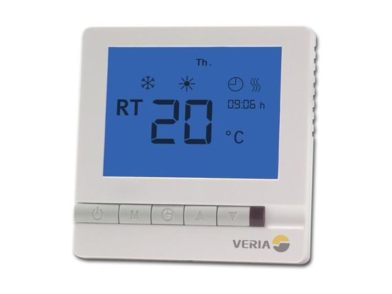 Терморегулятор Veria Control T45, цифровой, программируемый, макс 13А (189B4060)