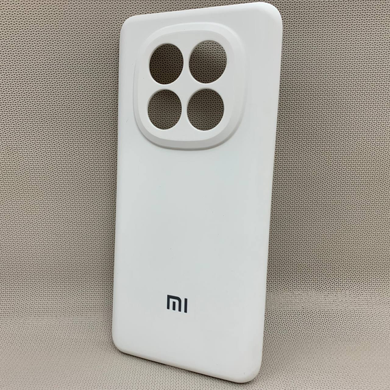 Чохол з логотипом для Xiaomi Redmi Note 14 Pro Plus | Протиударний | Soft Touch | Білий