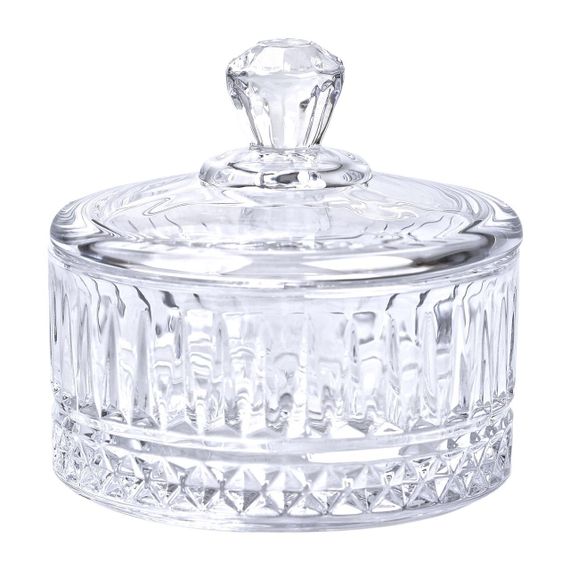 Цукерниця з кришкою скляна Ø 10 см кругла HP-YH-72 | Зображення 1