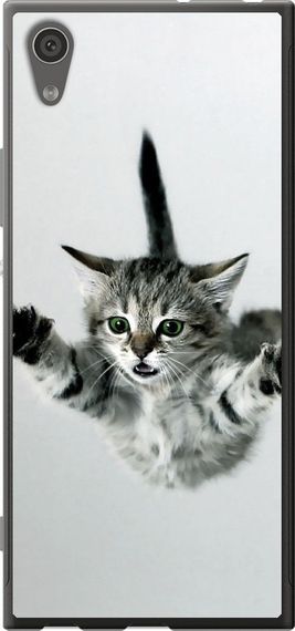 Чехол на Sony Xperia XA1 G3112 Летящий котёнок "2322u-964-17620"