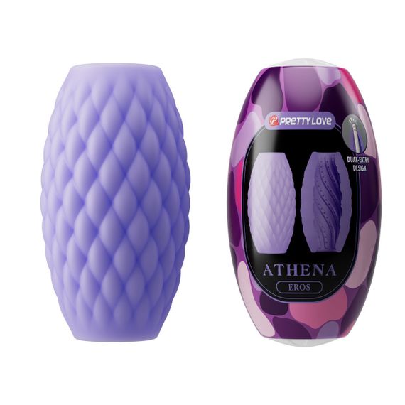 Мастурбатор яйце PRETTY LOVE Athena Eros фіолет, 7.6 х 4.2 см Sex Aura