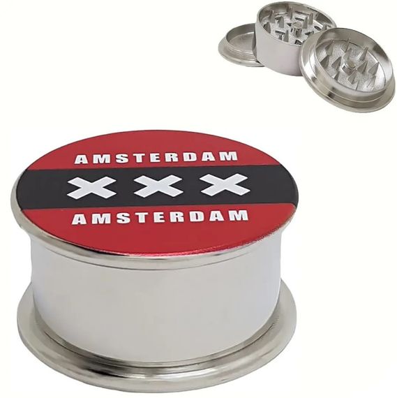 Подрібнювач Гріндер Сріблястий Amsterdam 3 Part