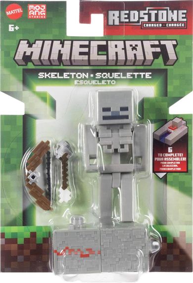 Игровой набор Майнкрафт Скелет с аксессуарами Оригинал Mattel Minecraft Skeleton