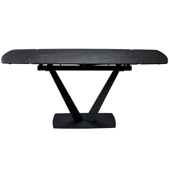 Стол керамический Concepto ELVI BLACK MARBLE 120-180 см черный | Зображення 2
