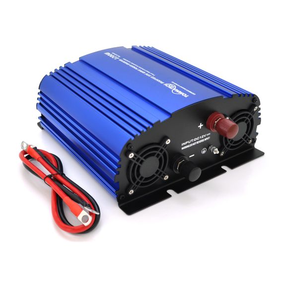 Инвертор напряжения Tommatech MS-1200.12V/220V, 2Shuko, USB, клеммные провода | Зображення 1
