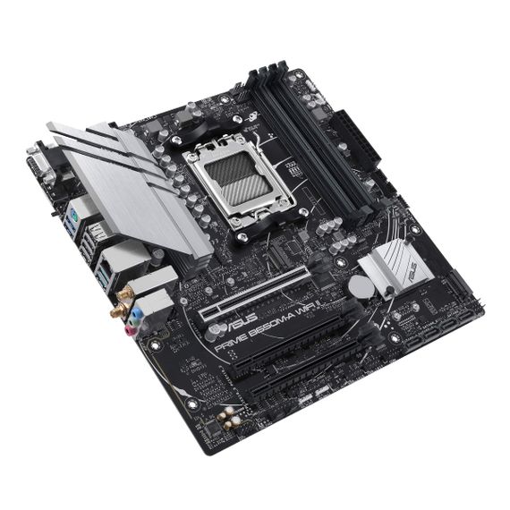 Материнcкая плата ASUS PRIME B650M-A WIFI II sAM5 B650 4xDDR5 M.2 D-Sub HDMI DP WiFi BT mATX 90MB1EG0-M0EAY0 | Зображення 4