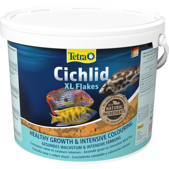 Корм Tetra Cichlid XL Flakes для рибок великих цихлід пластівці 10 л/ 1,9 кг