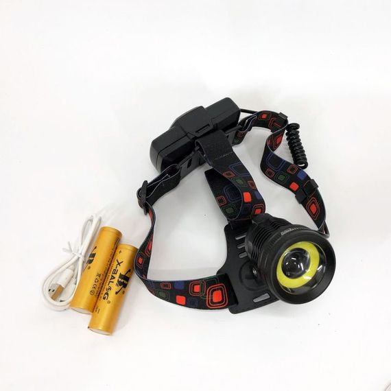 Потужний ліхтарик світлодіодний на голову XQ-172-T6-COB, Ліхтар UO-412 на лобовий | Зображення 3