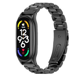 Металлический ремешок Primo Mijobs для фитнес-браслета Xiaomi Mi Smart Band 7 - Black