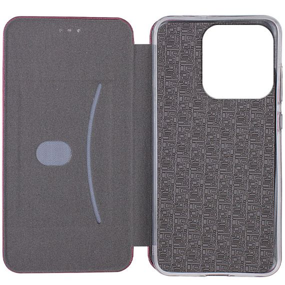 Шкіряний чохол-книжка Classy для Xiaomi Redmi 12C Бордовий | Зображення 2