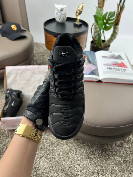 Кросівки Air Max Tn Plus Black White Swoosh весна / літо / осінь В3329 40 25.5 см | Зображення 9