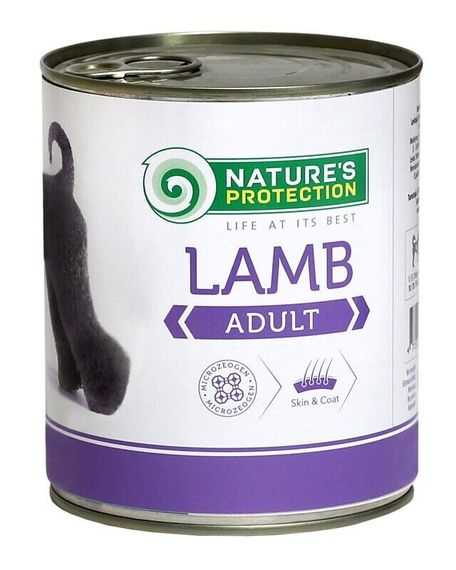 Корм Nature's Protection Adult Lamb влажный с ягнятиной для взрослых собак всех пород 400 гр