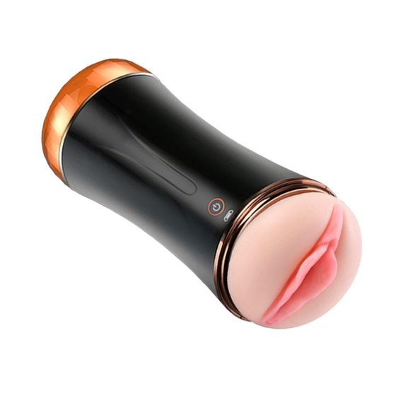 Мастурбатор з вібрацією B - Series Fox Vibrating Masturbation, подвійний Sex Aura | Зображення 2