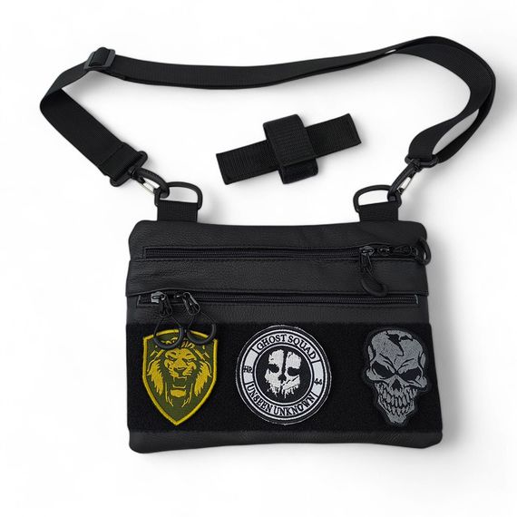 Чоловіча сумка кабура тактична плечова, Армійська сумка для чоловіків, Чоловічі сумки через плече WI-11 | Зображення 8