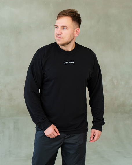 Світшот Україна чёрный S | Зображення 9