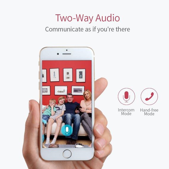 Камера видеонаблюдения YI Home 1080p Wi-Fi, ночное видение, обнаружение движения, совместимая с Alexa и Google | Зображення 6