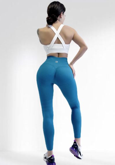 Лосіни пуш ап для фітнесу з високою талією LILAFIT Зелений S (LFL000031) | Зображення 2