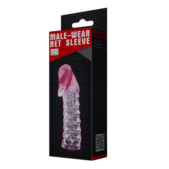 Насадка на член - Male-Wear Net Sleeve Pink | Зображення 1