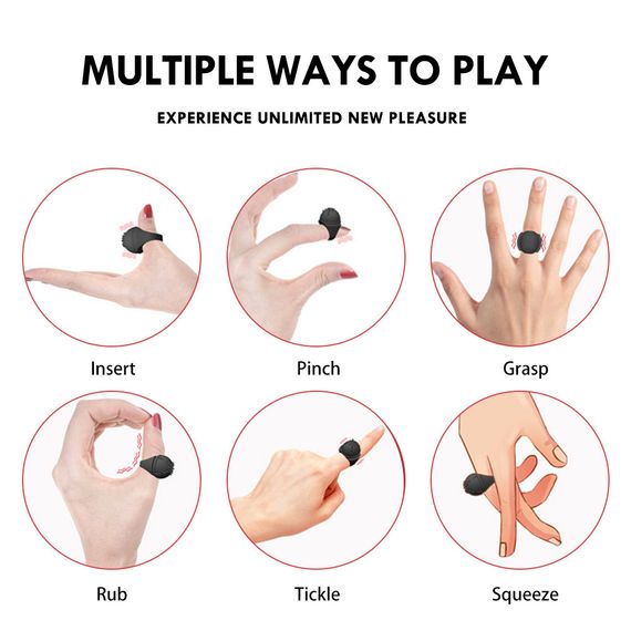 Насадка на палець "Magic ring", 10 режимів вібрації Sex Aura | Зображення 4