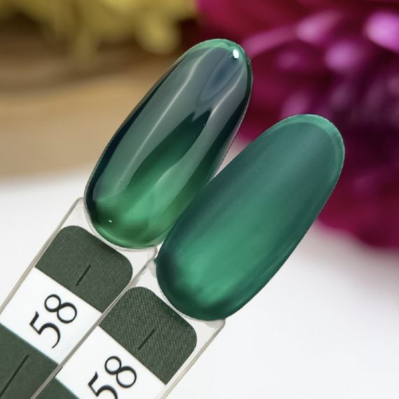 Гель-лак Crooz 58 (глубокий темно-зеленый) 8мл | Зображення 1