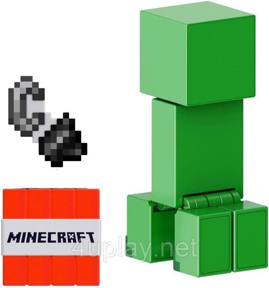Игровой набор Майнкрафт с Крипером Оригинал Mattel Minecraft 2-Pack with Creeper | Зображення 4