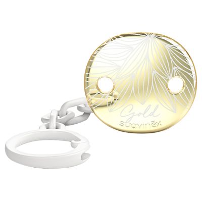Клипса для пустышек Suavinex Gold Edition белая (307866)