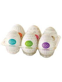 Набір мастурбаторів яєць Tenga (6 шт.) Babydoll Універсальний. Різнобарвний EGG-6