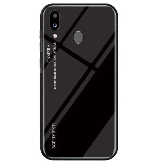 Чохол-бампер Primolux Gradient Glass для Samsung Galaxy A20 2019 (SM-A205) / A30 2019 (SM-A305) - Black | Зображення 1