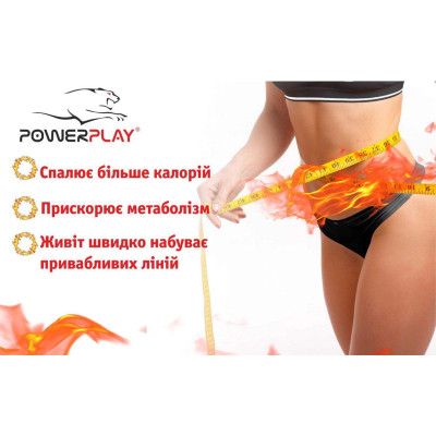 Пояс для похудения PowerPlay 4301 125 х 30 см + кишеня для смартфона Чорний (PP_4301_Black_125_Pocket) - Топ | Зображення 3
