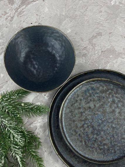 Салатник OLens Космос JM-1536-B 17,5х5 см сірий | Зображення 3
