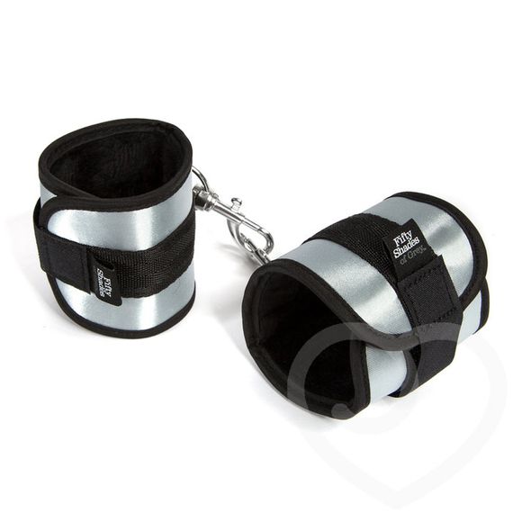 М'які наручники "Вся його", Черный / Серый