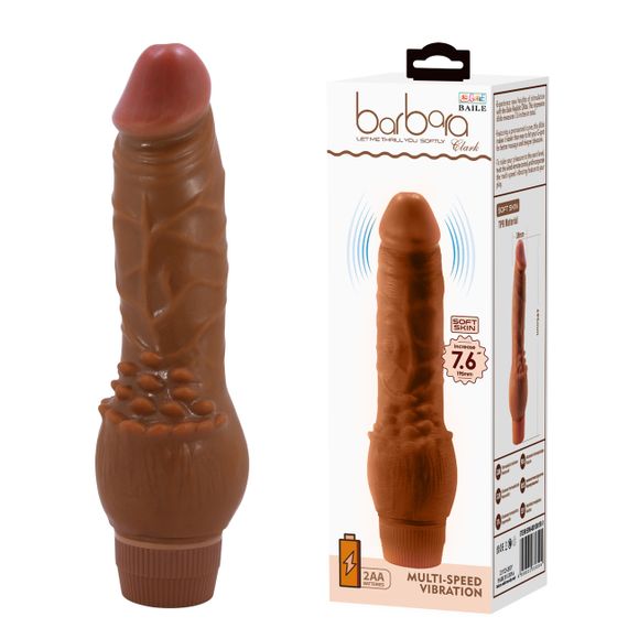 Вибратор - Barbara Clark Vibrator 7,6" Brown Sex Aura