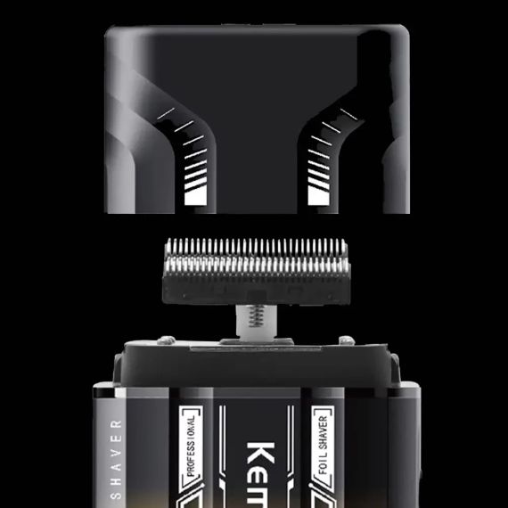Бездротова бритва для чоловіків з UV-дезінфекцією, USB-C, Kemei KM-T418, Градієнт / Шейвер / Акумуляторна чоловіча електробритва | Зображення 3