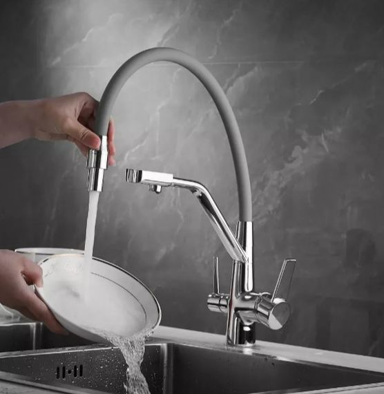 Змішувач для кухні WEZER з підключенням дл фільтру INX4A-08 | Зображення 1