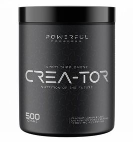 Креатин моногидрат Powerful Progress Crea-Tor Micronized 500 g /100 servings/ Lemon Lime