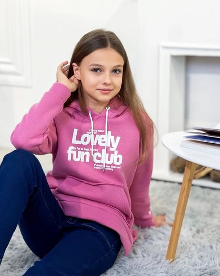 Худі для дівчинки Носи своє 140 Рожевий (p-5277-134551) | Зображення 2