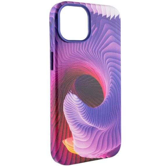 Кожаный чехол Colour Splash для Apple iPhone 14 (6.1") Искусственная кожа, Purple / Pink | Зображення 1
