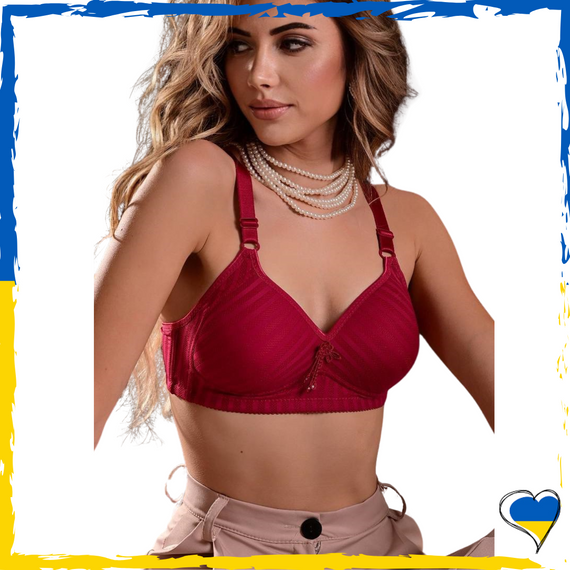 Бюстгальтер женский нейлон бордовый 38/85D,40/90D,42/95D,44/100D